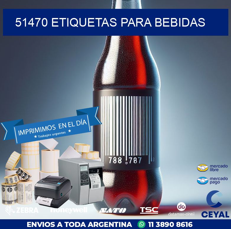 51470 ETIQUETAS PARA BEBIDAS