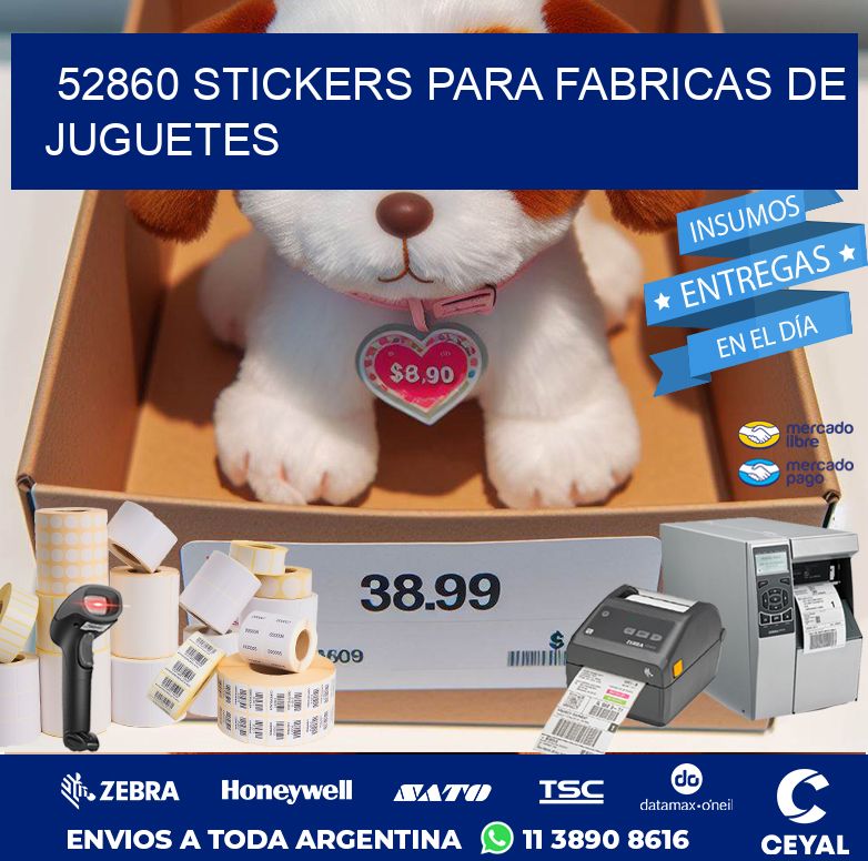 52860 STICKERS PARA FABRICAS DE JUGUETES