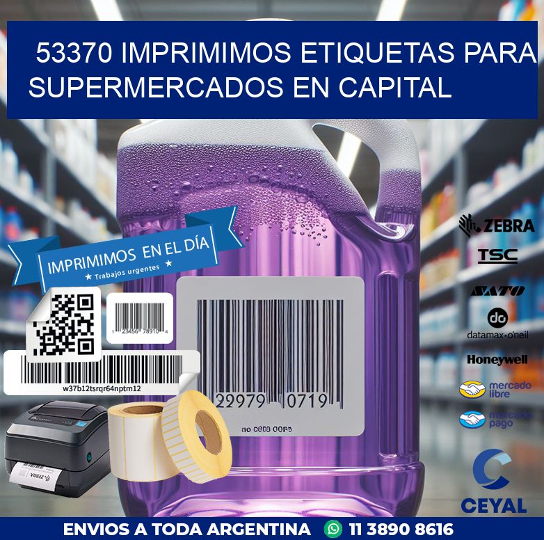 53370 IMPRIMIMOS ETIQUETAS PARA SUPERMERCADOS EN CAPITAL