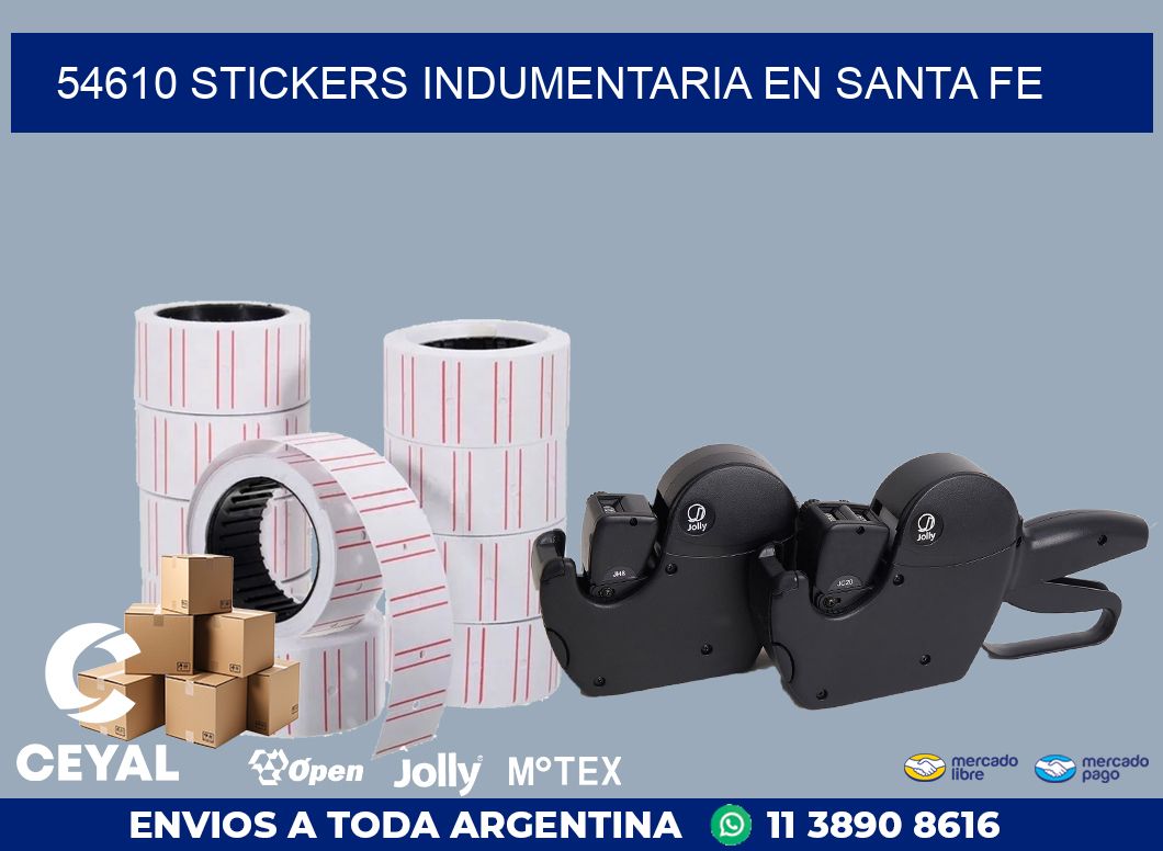 54610 STICKERS INDUMENTARIA EN SANTA FE