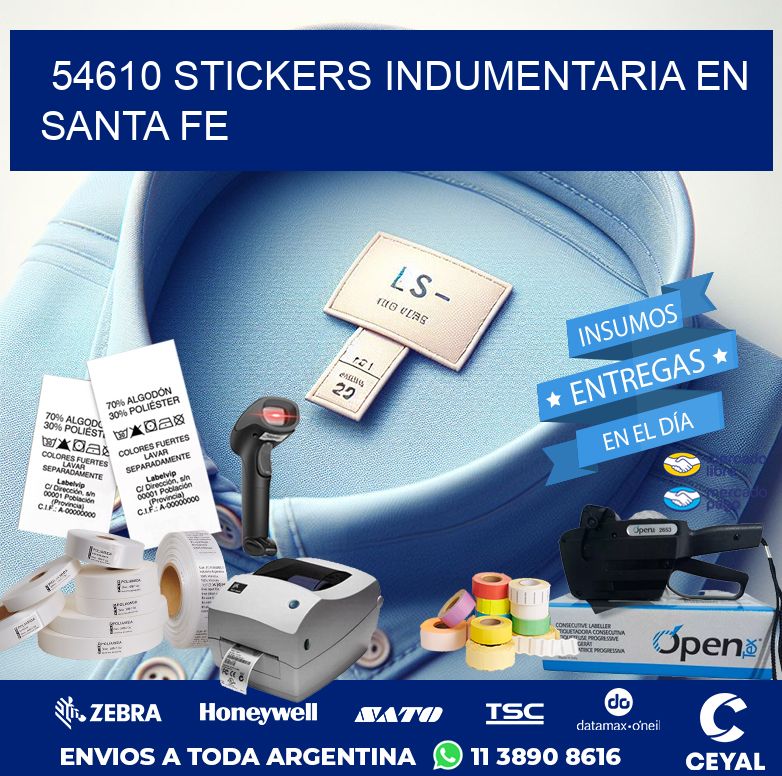 54610 STICKERS INDUMENTARIA EN SANTA FE