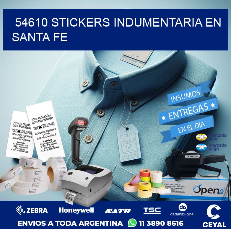 54610 STICKERS INDUMENTARIA EN SANTA FE