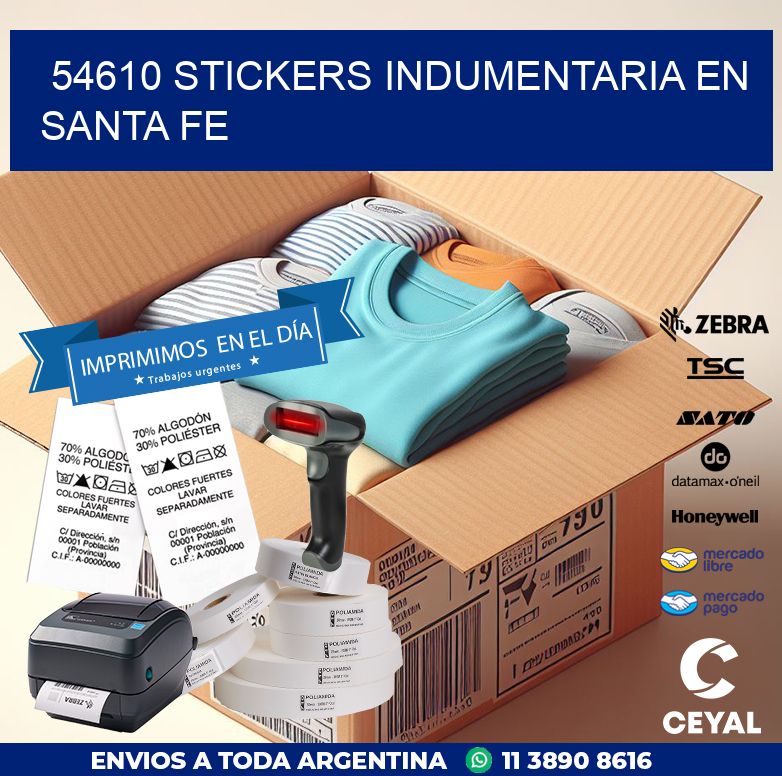 54610 STICKERS INDUMENTARIA EN SANTA FE