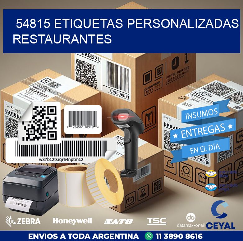 54815 ETIQUETAS PERSONALIZADAS RESTAURANTES