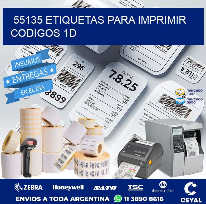 55135 ETIQUETAS PARA IMPRIMIR CODIGOS 1D