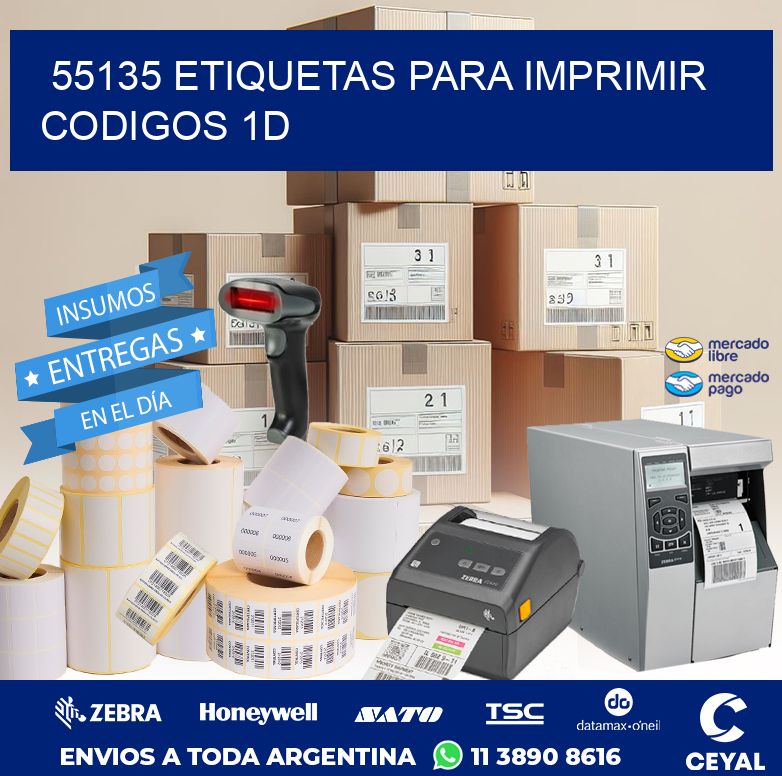 55135 ETIQUETAS PARA IMPRIMIR CODIGOS 1D