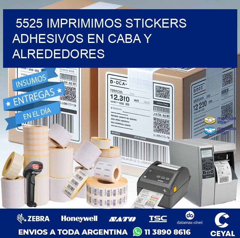 5525 IMPRIMIMOS STICKERS ADHESIVOS EN CABA Y ALREDEDORES