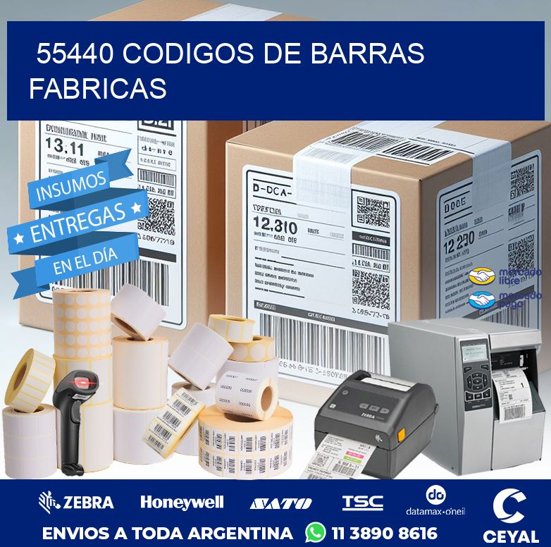 55440 CODIGOS DE BARRAS FABRICAS
