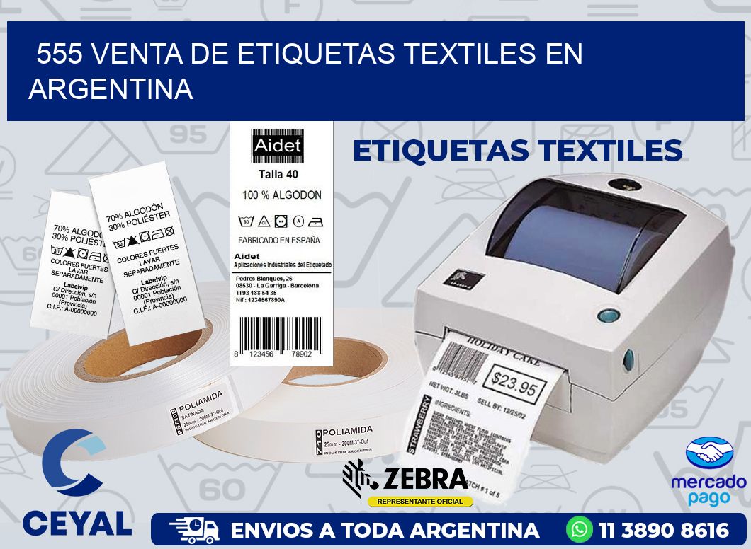 555 VENTA DE ETIQUETAS TEXTILES EN ARGENTINA