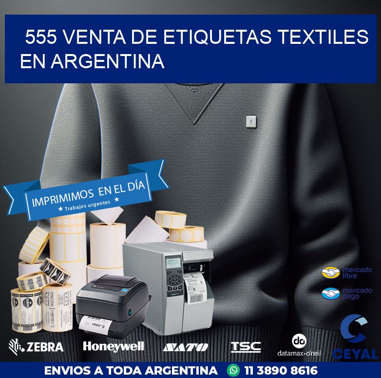 555 VENTA DE ETIQUETAS TEXTILES EN ARGENTINA