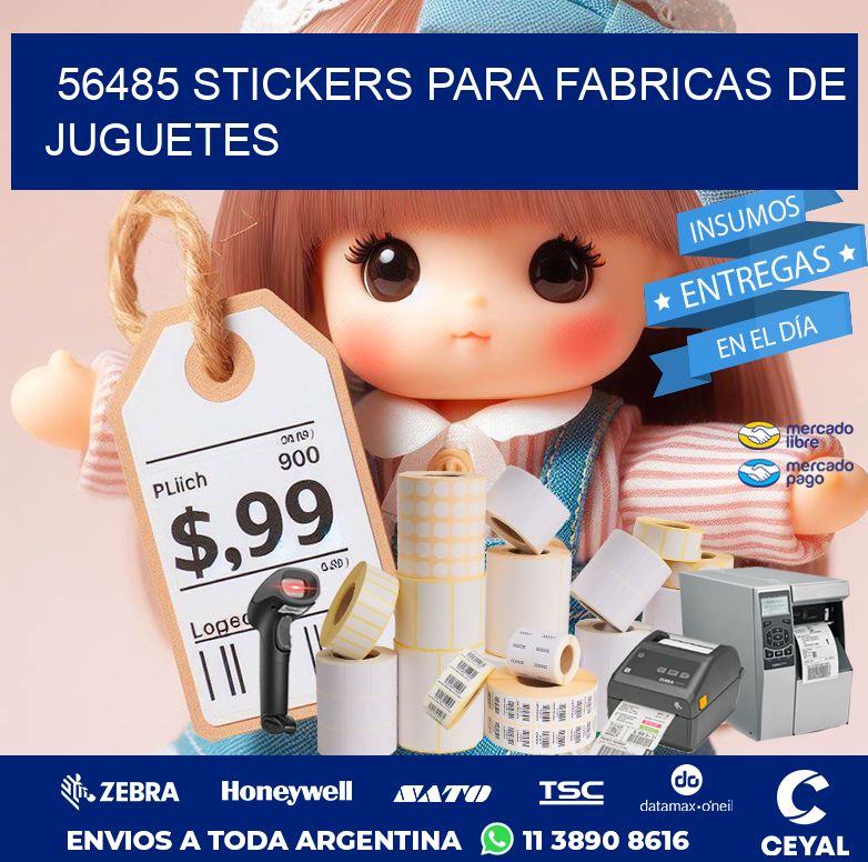 56485 STICKERS PARA FABRICAS DE JUGUETES
