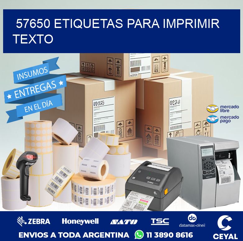 57650 ETIQUETAS PARA IMPRIMIR TEXTO