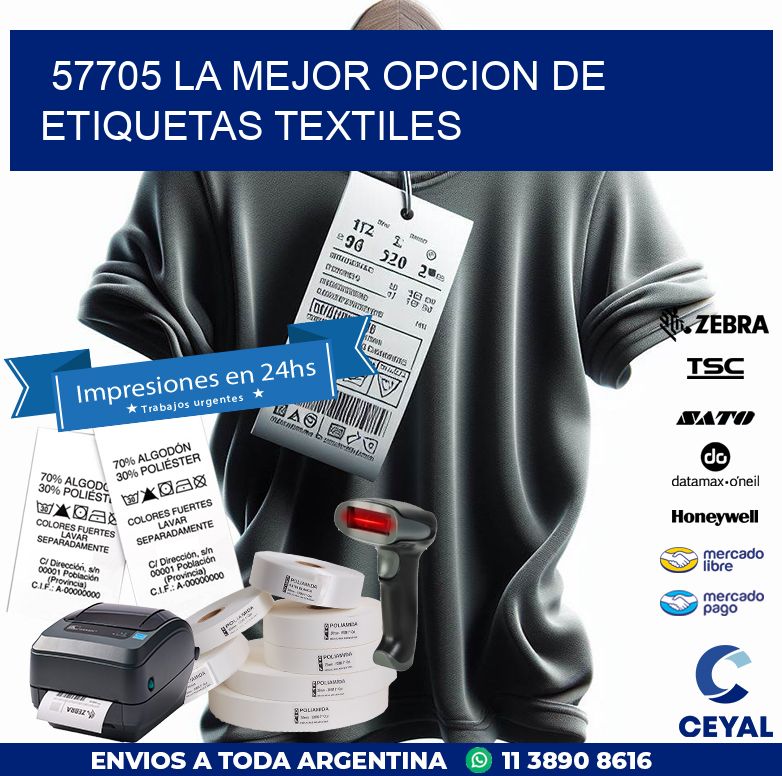 57705 LA MEJOR OPCION DE ETIQUETAS TEXTILES