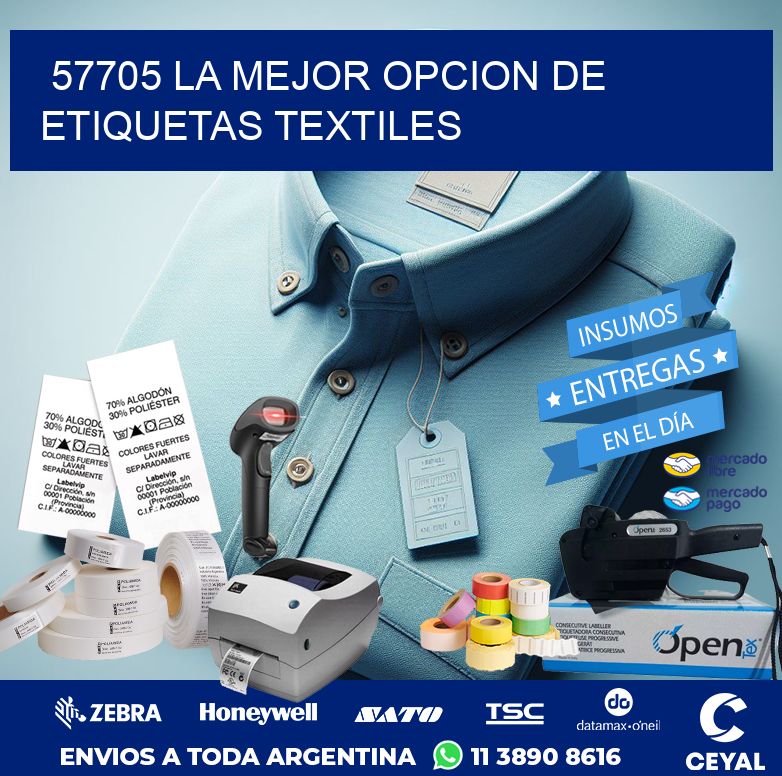 57705 LA MEJOR OPCION DE ETIQUETAS TEXTILES