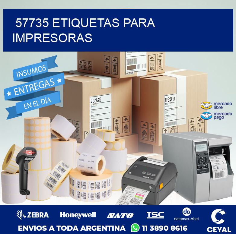 57735 ETIQUETAS PARA IMPRESORAS