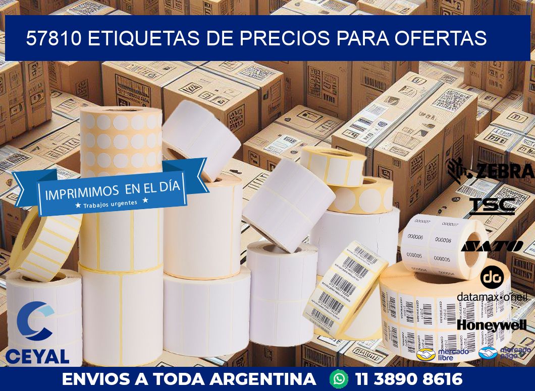 57810 ETIQUETAS DE PRECIOS PARA OFERTAS