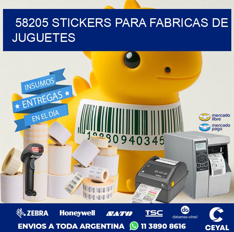 58205 STICKERS PARA FABRICAS DE JUGUETES