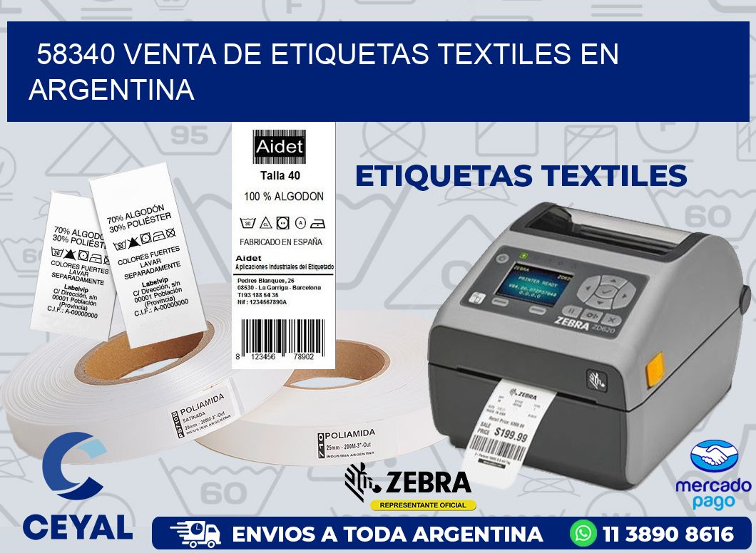 58340 VENTA DE ETIQUETAS TEXTILES EN ARGENTINA