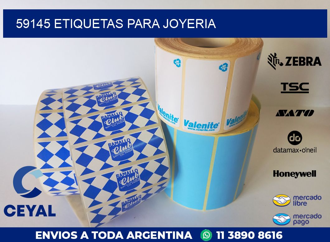59145 ETIQUETAS PARA JOYERIA