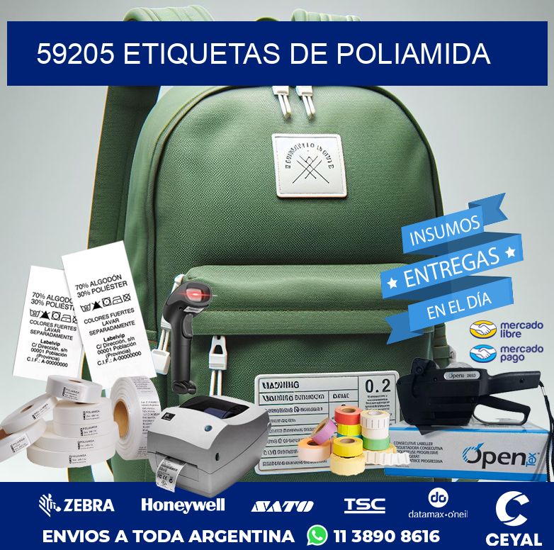 59205 ETIQUETAS DE POLIAMIDA