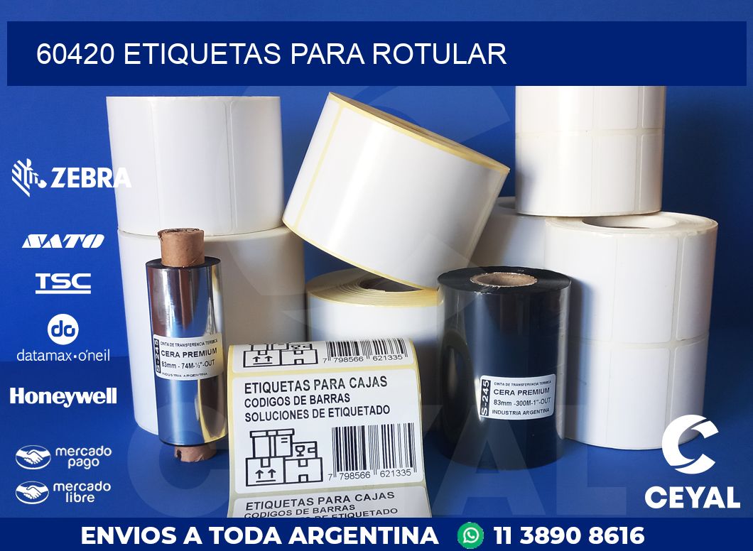 60420 ETIQUETAS PARA ROTULAR