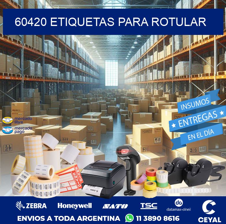 60420 ETIQUETAS PARA ROTULAR