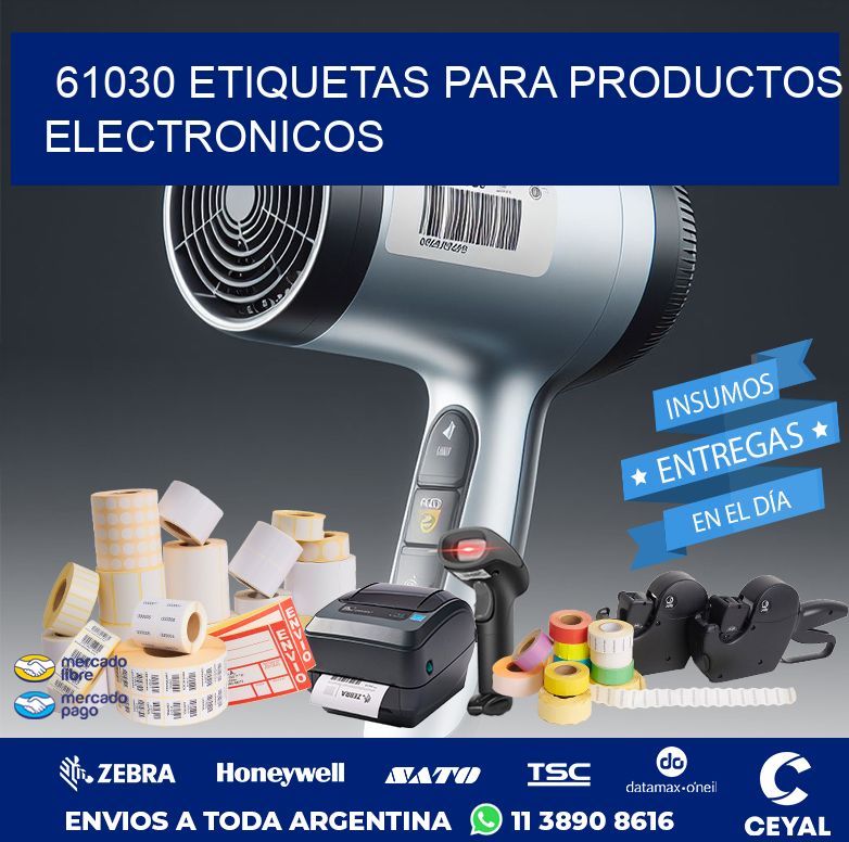 61030 ETIQUETAS PARA PRODUCTOS ELECTRONICOS