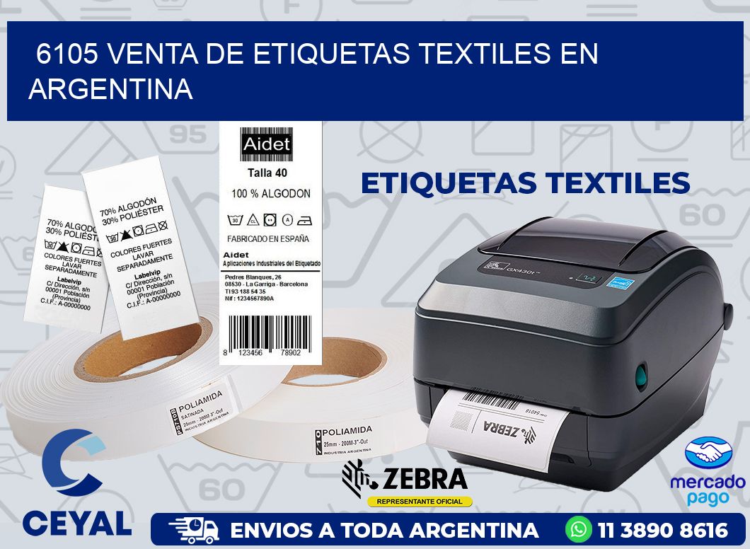 6105 VENTA DE ETIQUETAS TEXTILES EN ARGENTINA
