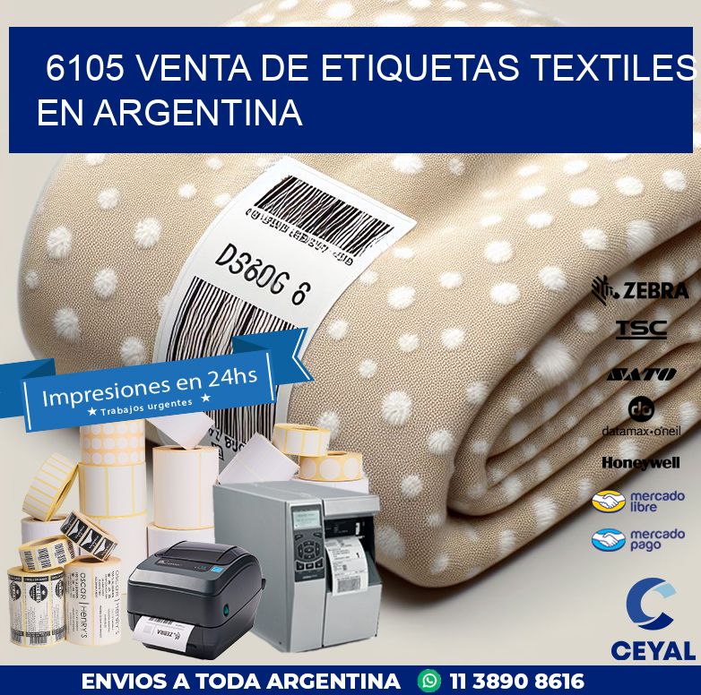 6105 VENTA DE ETIQUETAS TEXTILES EN ARGENTINA