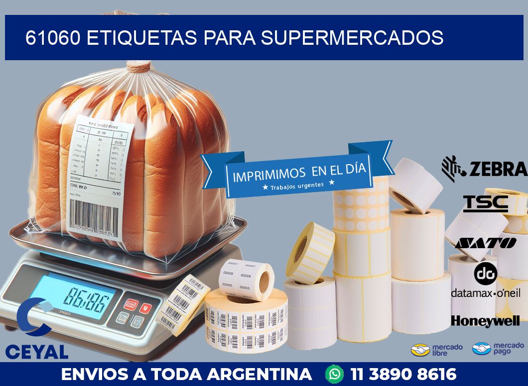 61060 ETIQUETAS PARA SUPERMERCADOS