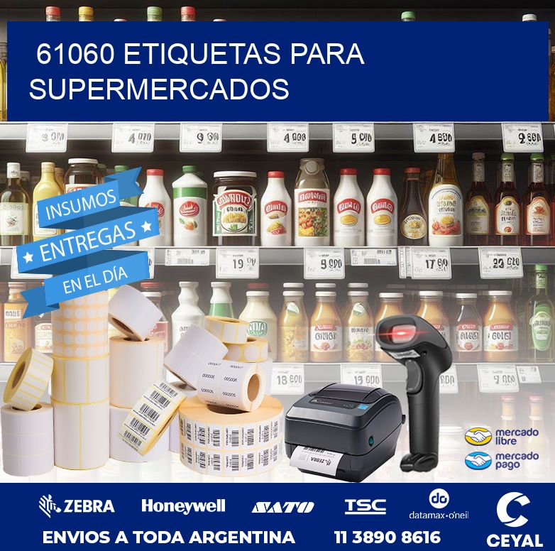61060 ETIQUETAS PARA SUPERMERCADOS