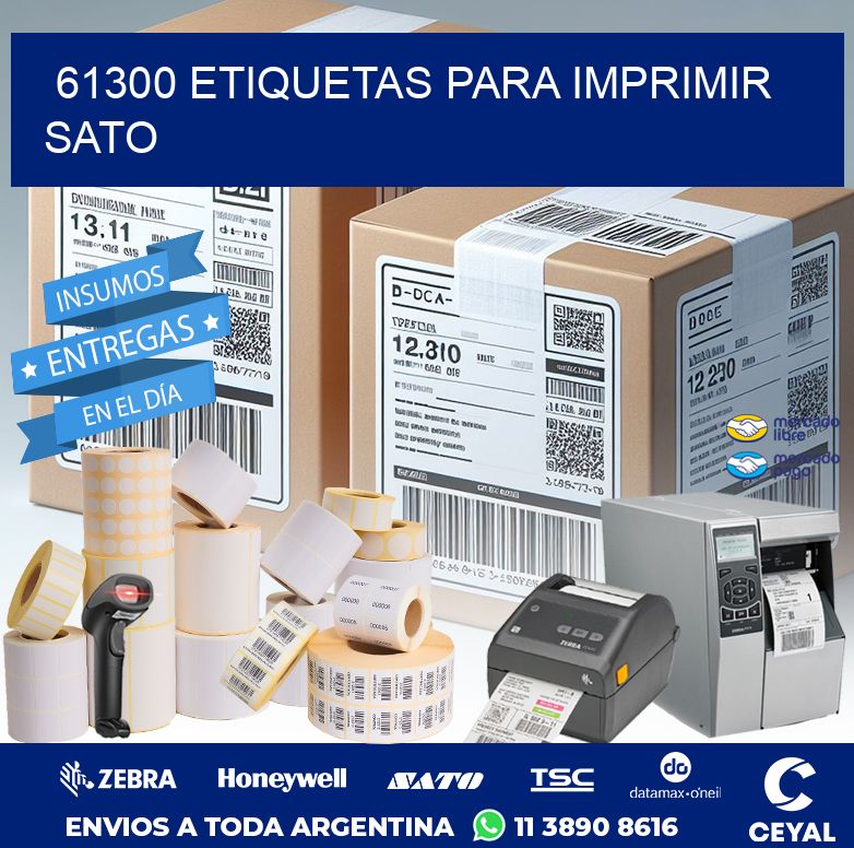 61300 ETIQUETAS PARA IMPRIMIR SATO