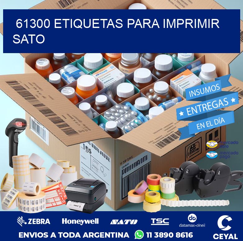 61300 ETIQUETAS PARA IMPRIMIR SATO