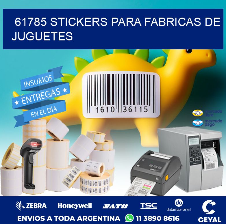 61785 STICKERS PARA FABRICAS DE JUGUETES