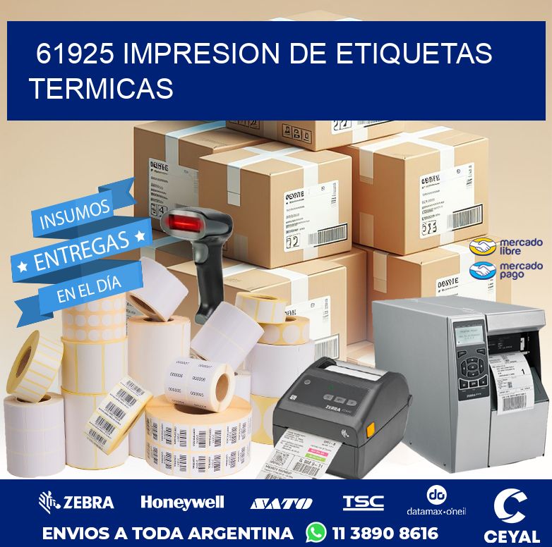 61925 IMPRESION DE ETIQUETAS TERMICAS