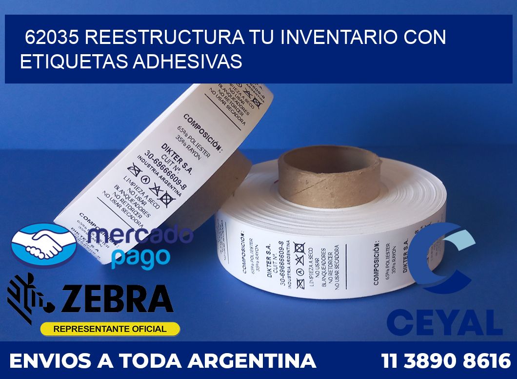 62035 REESTRUCTURA TU INVENTARIO CON ETIQUETAS ADHESIVAS