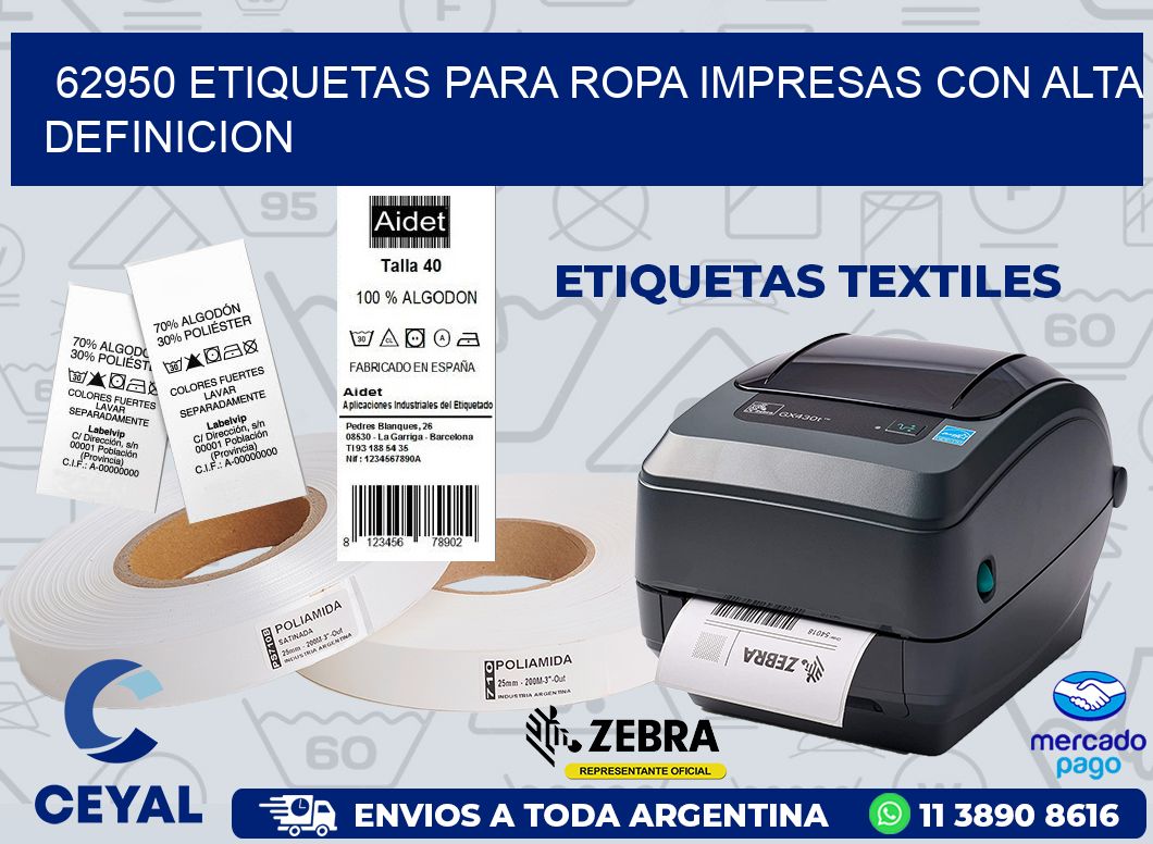62950 ETIQUETAS PARA ROPA IMPRESAS CON ALTA DEFINICION
