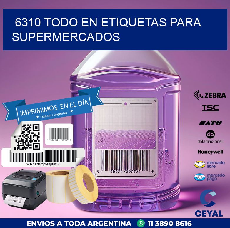 6310 TODO EN ETIQUETAS PARA SUPERMERCADOS
