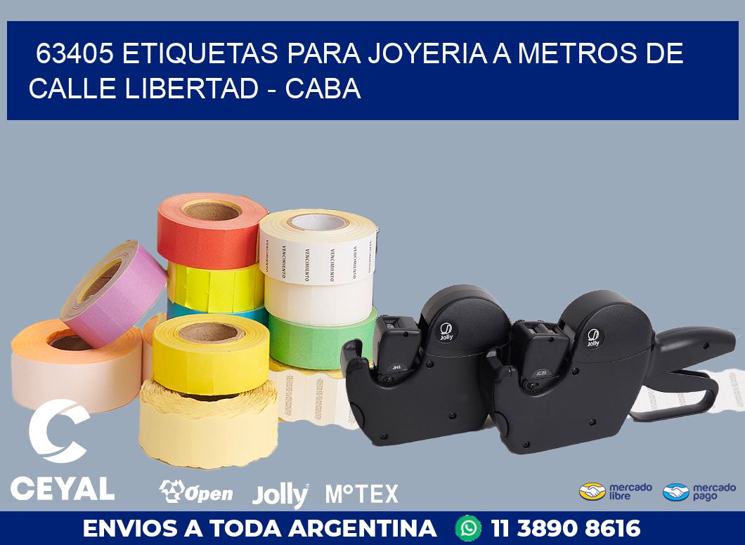 63405 ETIQUETAS PARA JOYERIA A METROS DE CALLE LIBERTAD - CABA