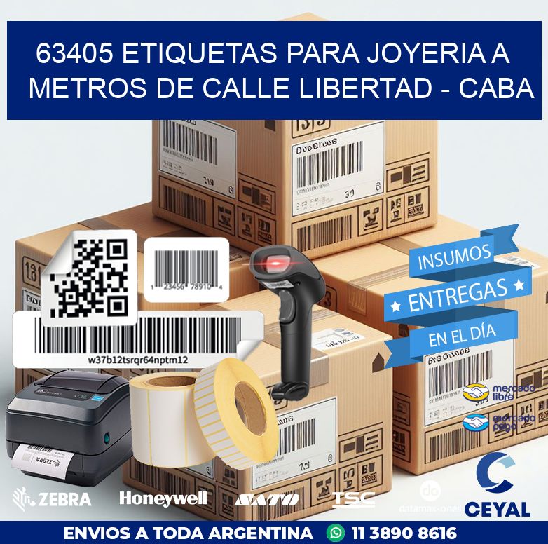63405 ETIQUETAS PARA JOYERIA A METROS DE CALLE LIBERTAD - CABA