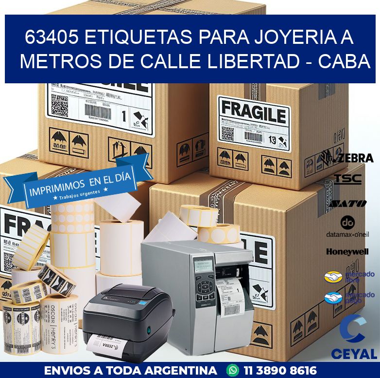 63405 ETIQUETAS PARA JOYERIA A METROS DE CALLE LIBERTAD – CABA