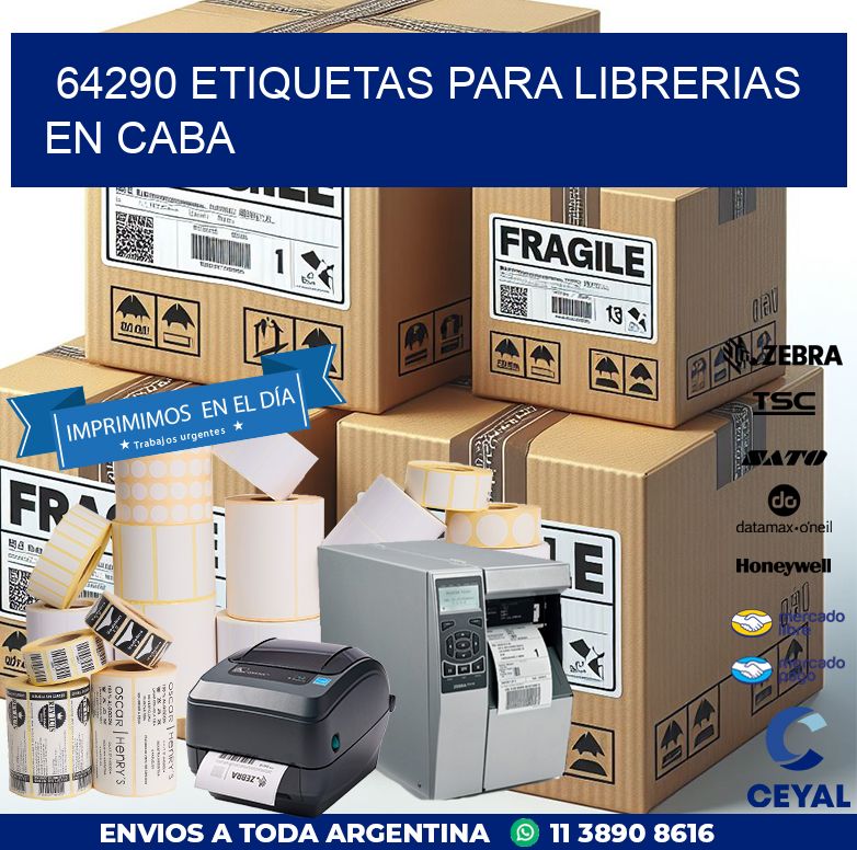 64290 ETIQUETAS PARA LIBRERIAS EN CABA