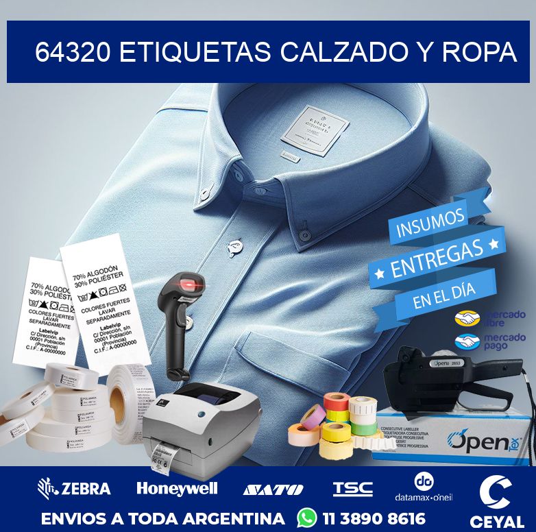 64320 ETIQUETAS CALZADO Y ROPA