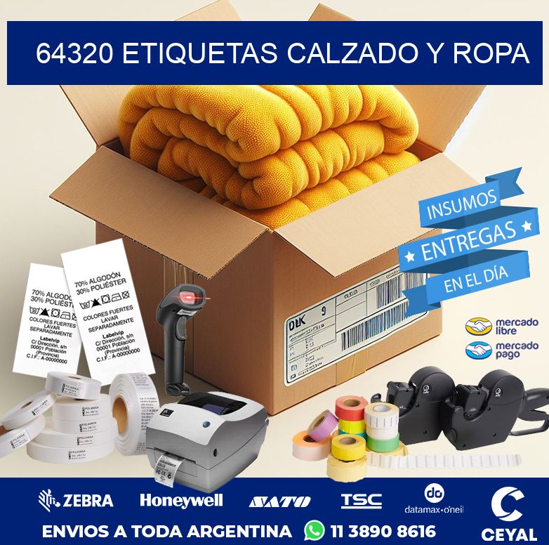 64320 ETIQUETAS CALZADO Y ROPA