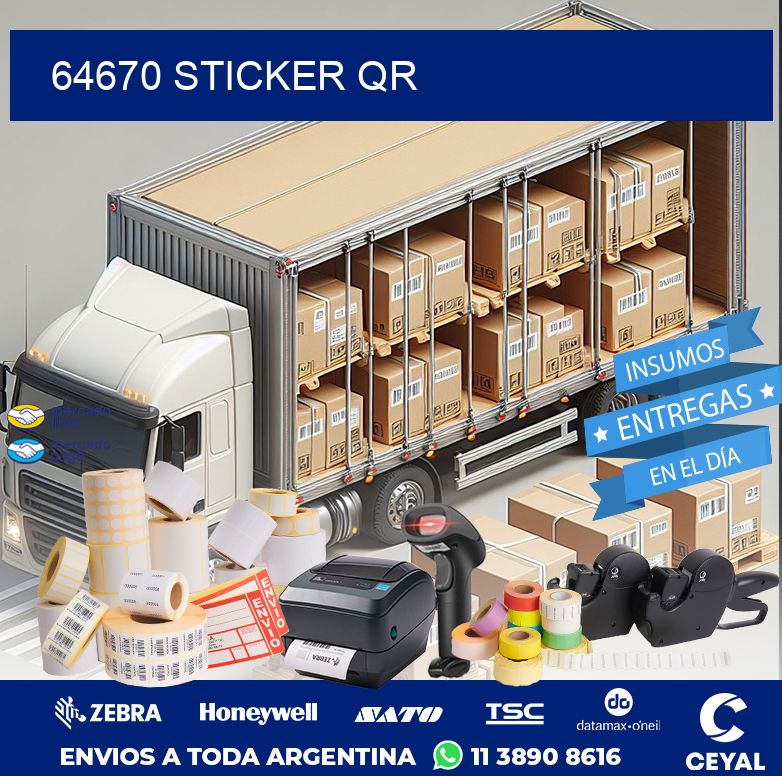 64670 STICKER QR
