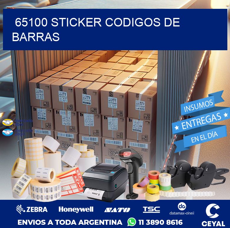 65100 STICKER CODIGOS DE BARRAS
