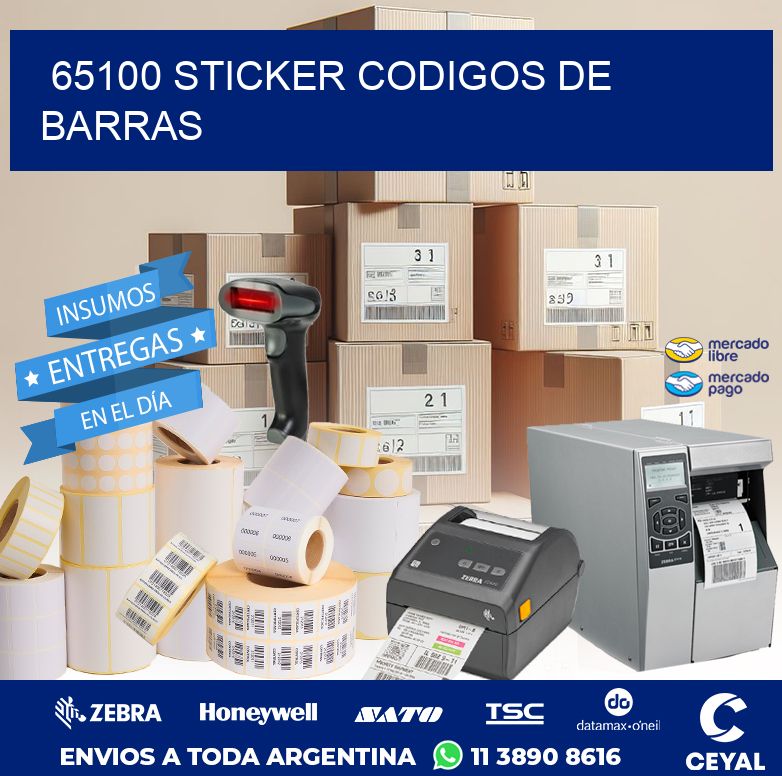 65100 STICKER CODIGOS DE BARRAS