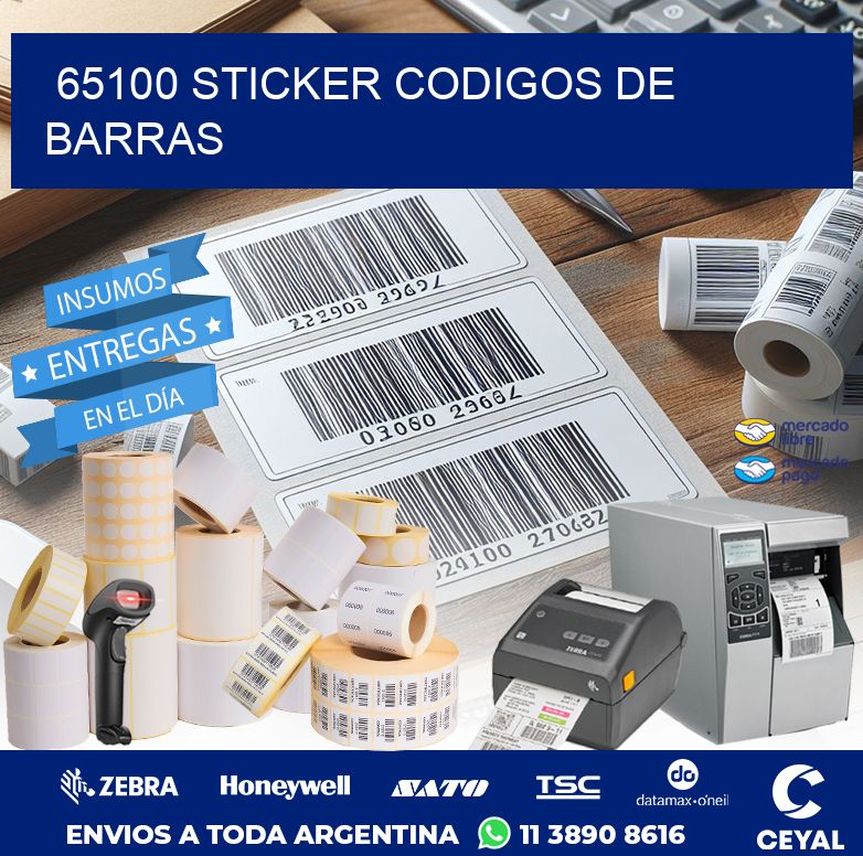 65100 STICKER CODIGOS DE BARRAS