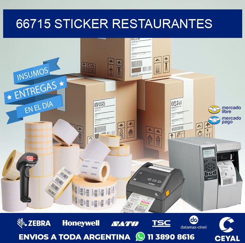 66715 STICKER RESTAURANTES