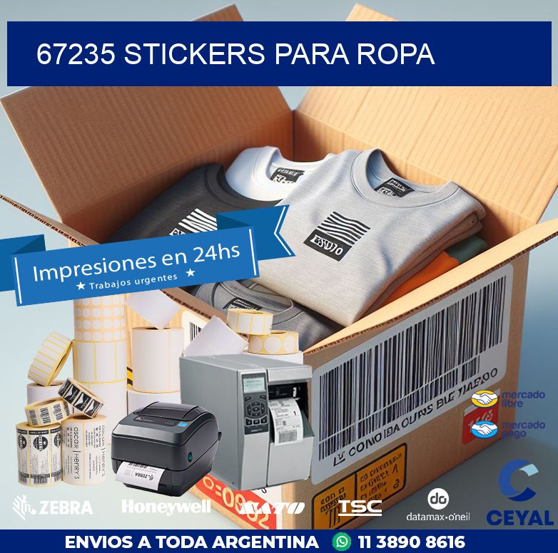 67235 STICKERS PARA ROPA